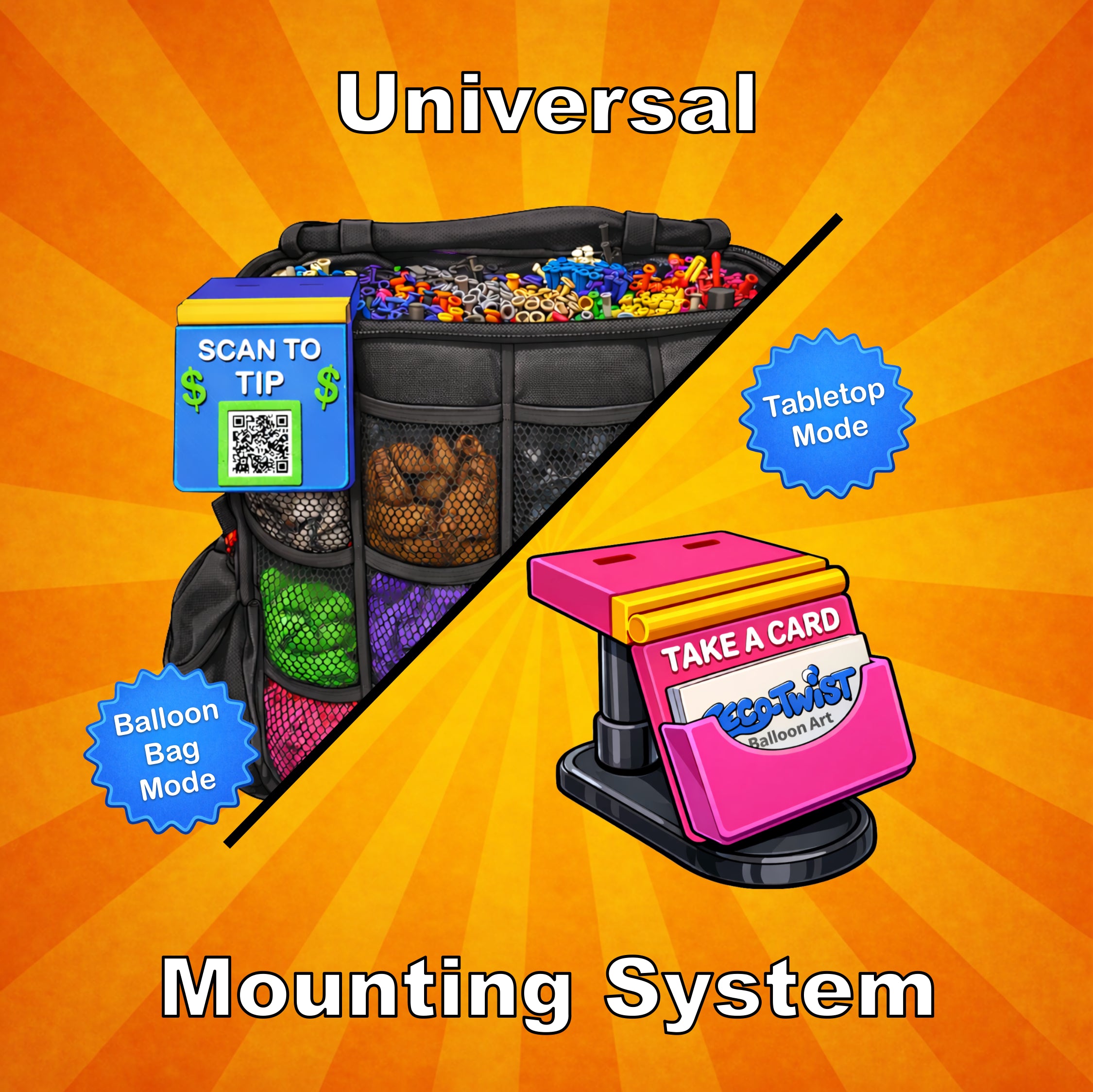 Universal Mounting System (Phyical business card version)